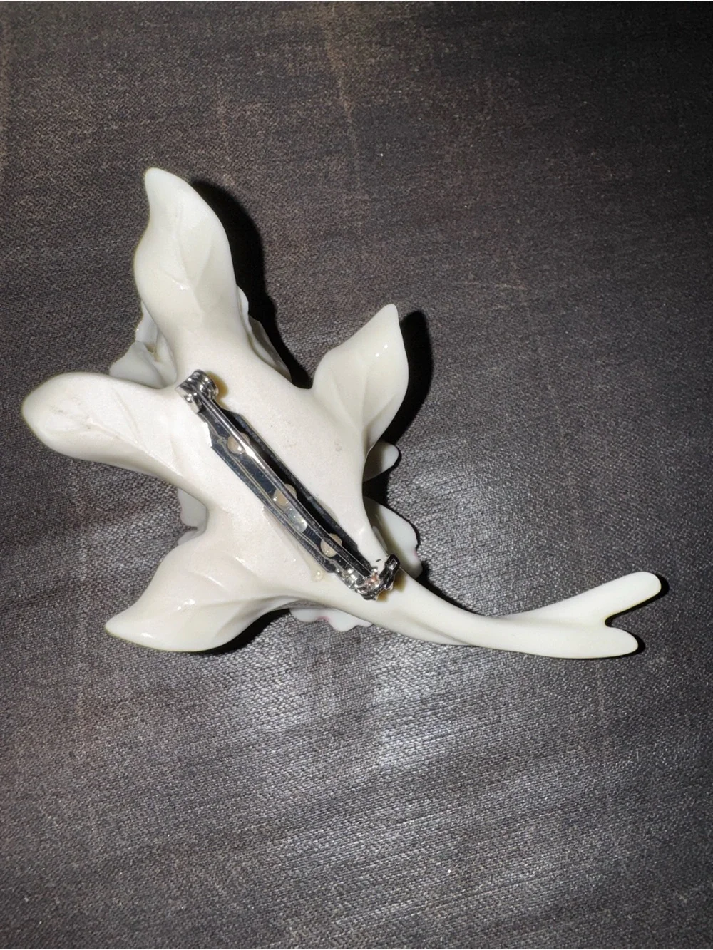 Lenox Pink & Cream Porcelain Rose Hair Clip